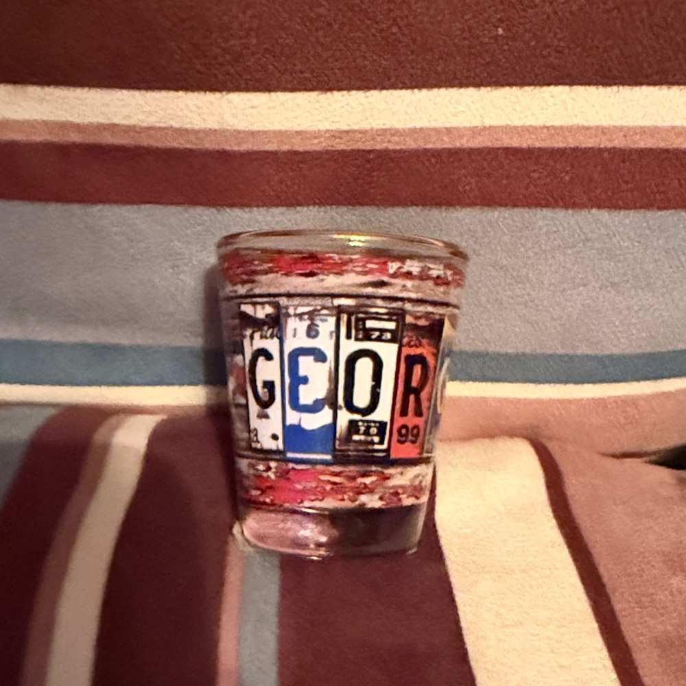 Colorful Georgia Shot Glass